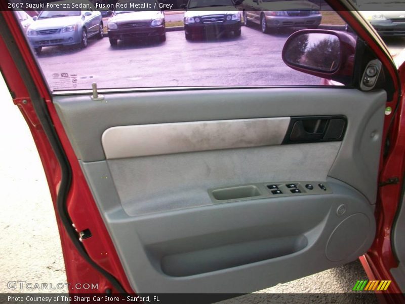 Fusion Red Metallic / Grey 2007 Suzuki Forenza Sedan