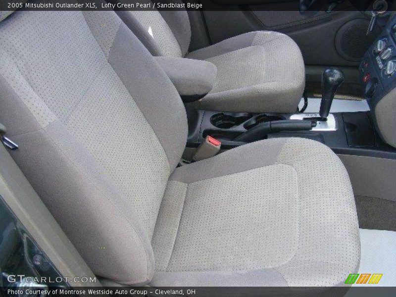 Lofty Green Pearl / Sandblast Beige 2005 Mitsubishi Outlander XLS