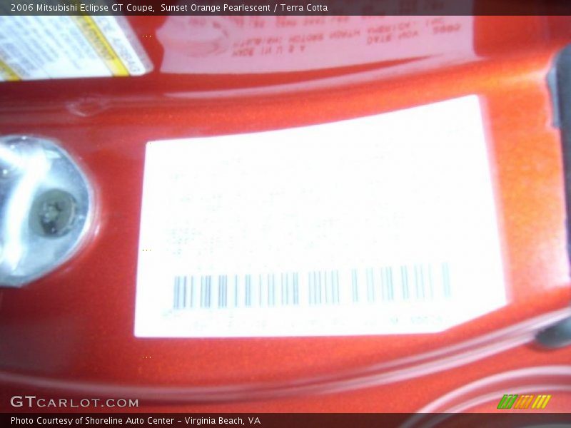 Sunset Orange Pearlescent / Terra Cotta 2006 Mitsubishi Eclipse GT Coupe