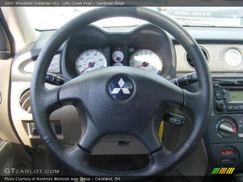 Lofty Green Pearl / Sandblast Beige 2005 Mitsubishi Outlander XLS