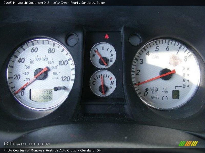 Lofty Green Pearl / Sandblast Beige 2005 Mitsubishi Outlander XLS