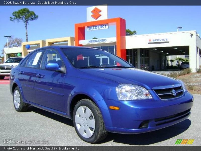 Cobalt Blue Metallic / Grey 2008 Suzuki Forenza