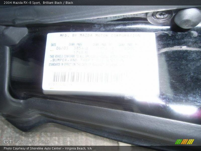 Brilliant Black / Black 2004 Mazda RX-8 Sport