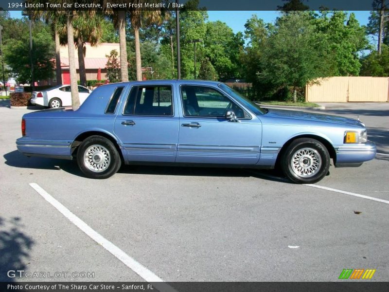 Everest Frost Metallic / Blue 1994 Lincoln Town Car Executive