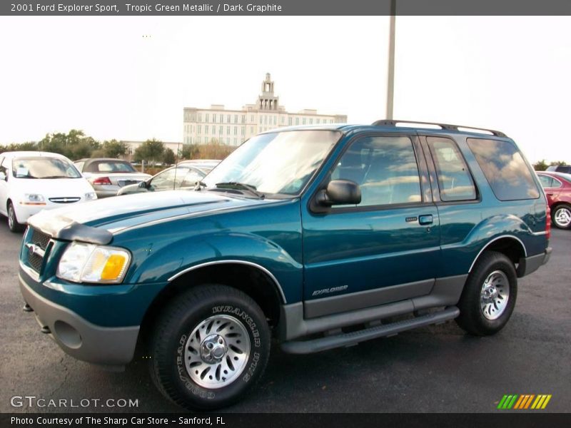 Tropic Green Metallic / Dark Graphite 2001 Ford Explorer Sport
