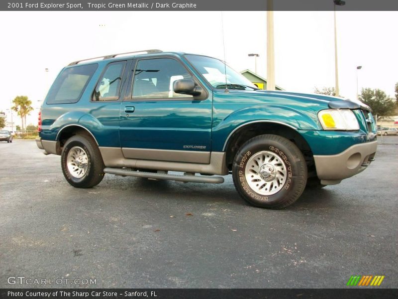 Tropic Green Metallic / Dark Graphite 2001 Ford Explorer Sport