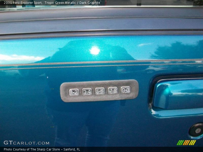 Tropic Green Metallic / Dark Graphite 2001 Ford Explorer Sport