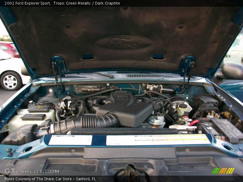 Tropic Green Metallic / Dark Graphite 2001 Ford Explorer Sport