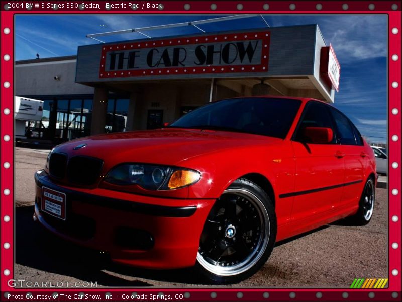 Electric Red / Black 2004 BMW 3 Series 330i Sedan