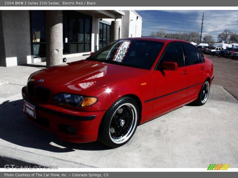 Electric Red / Black 2004 BMW 3 Series 330i Sedan