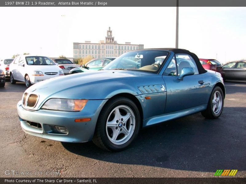 Atlanta Blue Metallic / Beige 1997 BMW Z3 1.9 Roadster