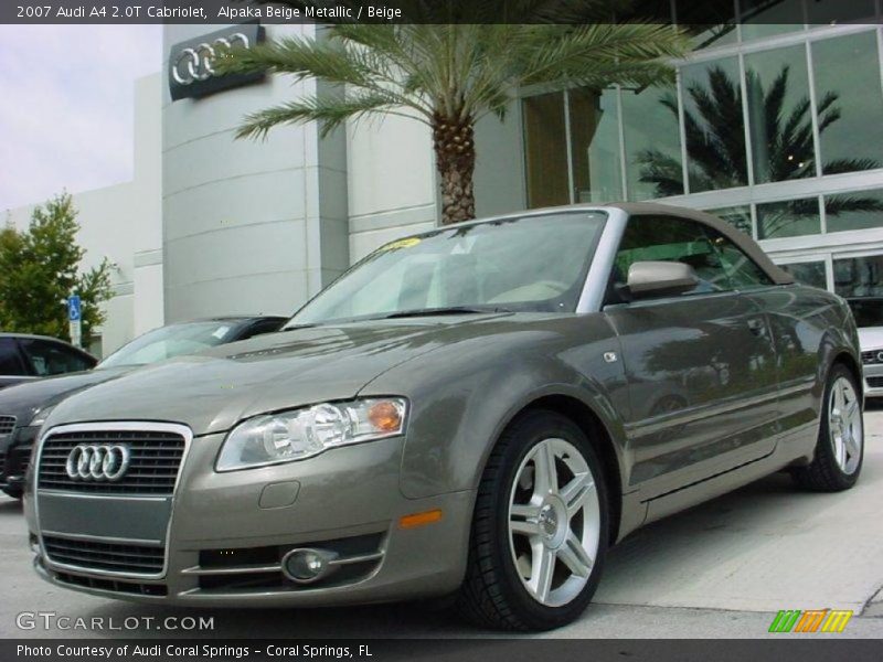 Alpaka Beige Metallic / Beige 2007 Audi A4 2.0T Cabriolet