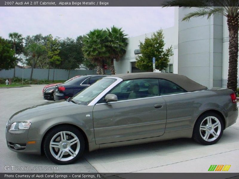 Alpaka Beige Metallic / Beige 2007 Audi A4 2.0T Cabriolet