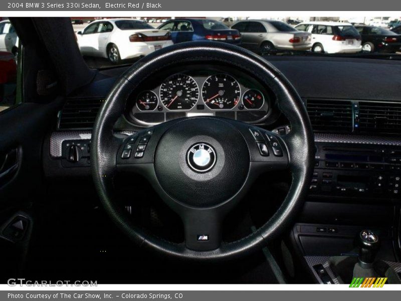 Electric Red / Black 2004 BMW 3 Series 330i Sedan