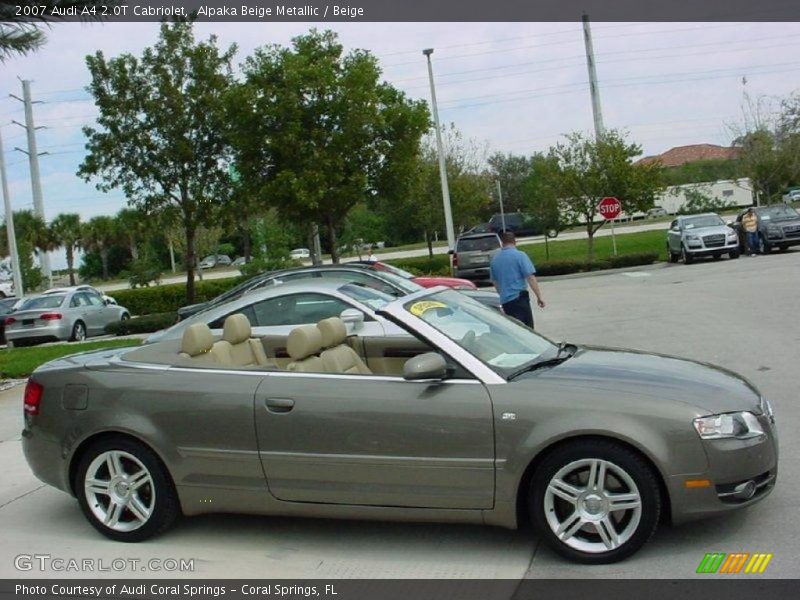 Alpaka Beige Metallic / Beige 2007 Audi A4 2.0T Cabriolet