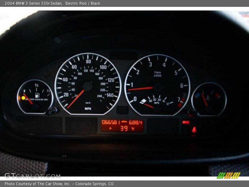Electric Red / Black 2004 BMW 3 Series 330i Sedan