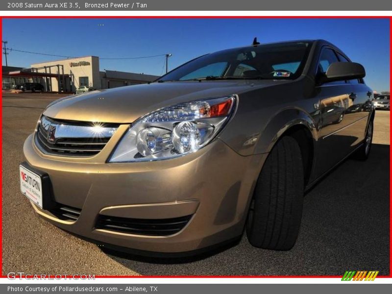 Bronzed Pewter / Tan 2008 Saturn Aura XE 3.5