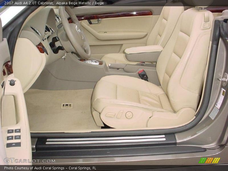 Alpaka Beige Metallic / Beige 2007 Audi A4 2.0T Cabriolet