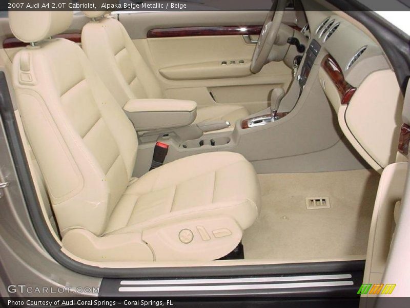 Alpaka Beige Metallic / Beige 2007 Audi A4 2.0T Cabriolet