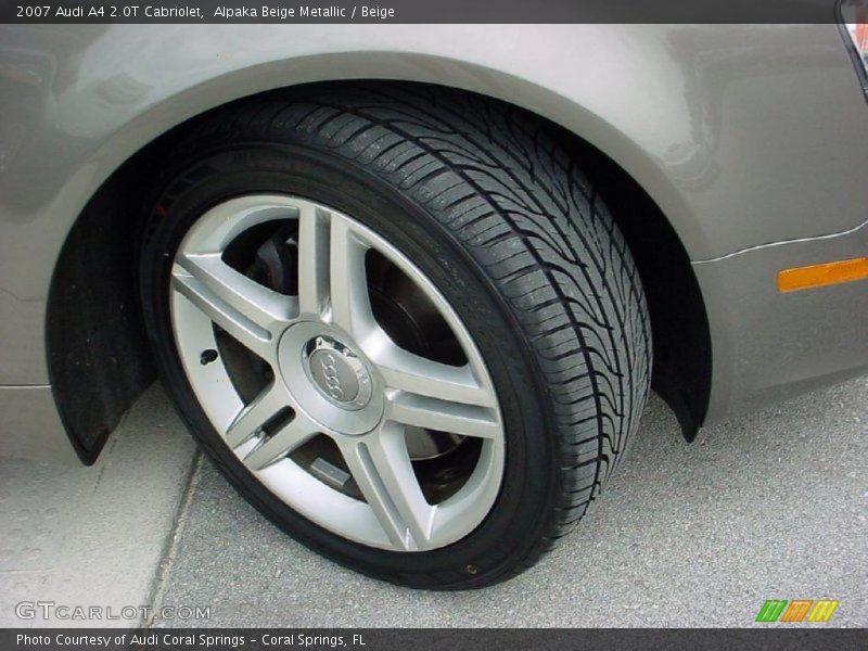 Alpaka Beige Metallic / Beige 2007 Audi A4 2.0T Cabriolet