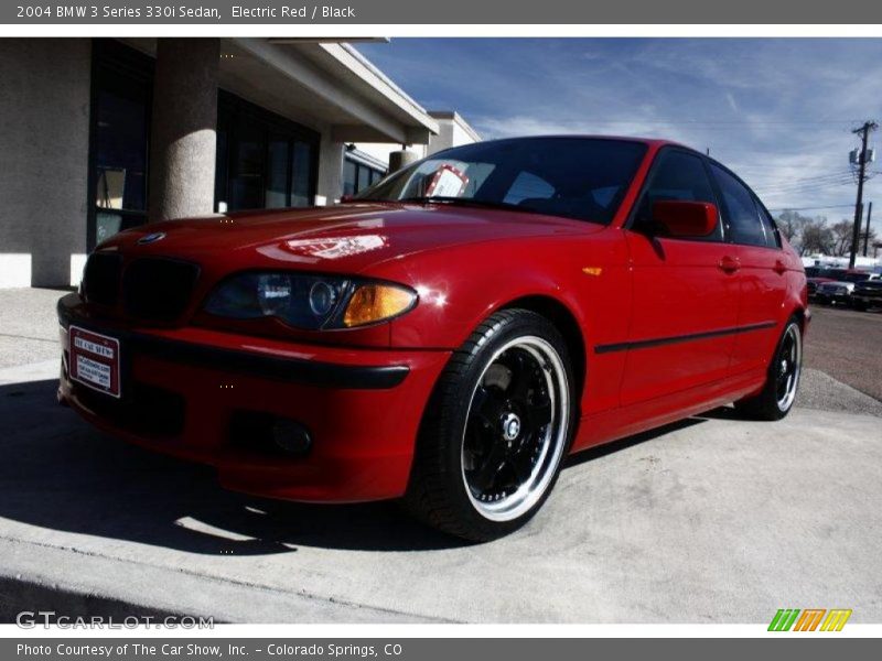 Electric Red / Black 2004 BMW 3 Series 330i Sedan