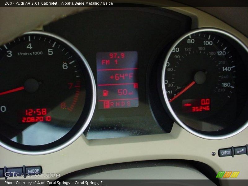 Alpaka Beige Metallic / Beige 2007 Audi A4 2.0T Cabriolet