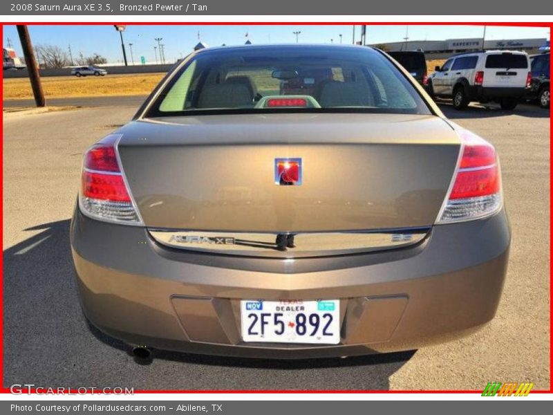 Bronzed Pewter / Tan 2008 Saturn Aura XE 3.5