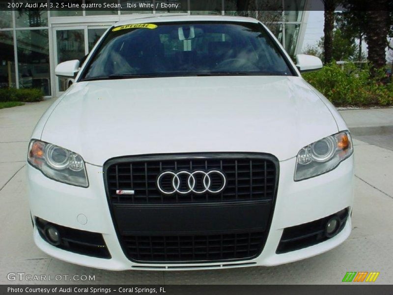 Ibis White / Ebony 2007 Audi A4 3.2 S-Line quattro Sedan