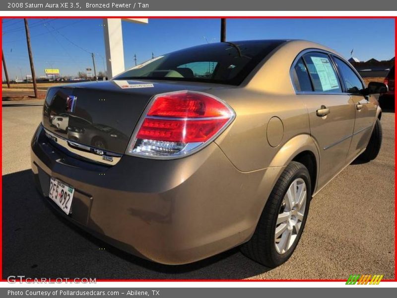 Bronzed Pewter / Tan 2008 Saturn Aura XE 3.5
