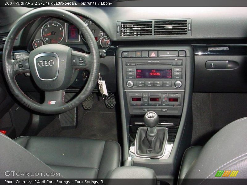 Ibis White / Ebony 2007 Audi A4 3.2 S-Line quattro Sedan