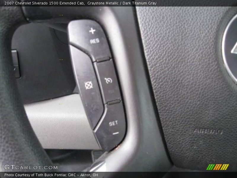 Graystone Metallic / Dark Titanium Gray 2007 Chevrolet Silverado 1500 Extended Cab