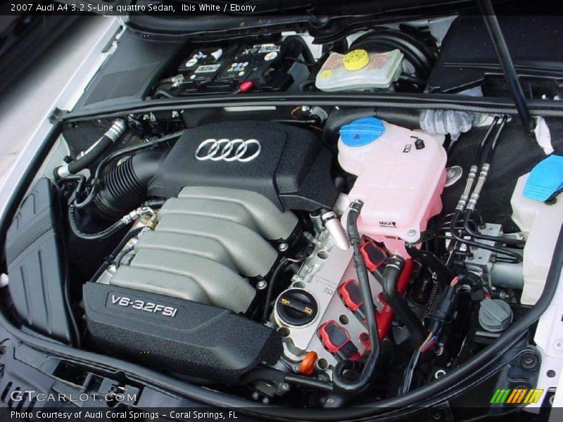 Ibis White / Ebony 2007 Audi A4 3.2 S-Line quattro Sedan