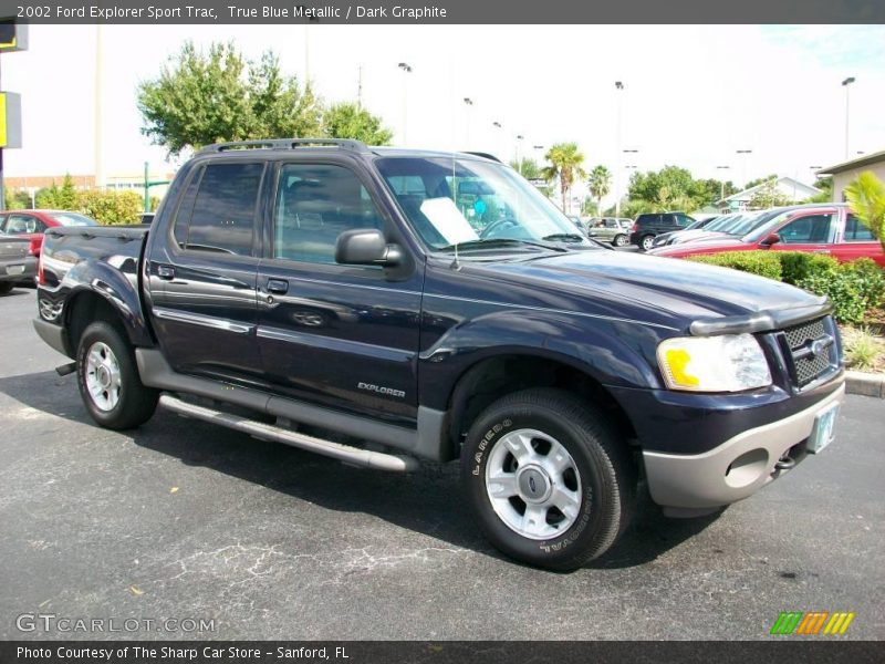 True Blue Metallic / Dark Graphite 2002 Ford Explorer Sport Trac