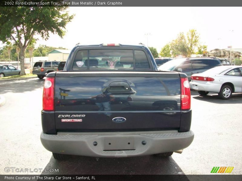 True Blue Metallic / Dark Graphite 2002 Ford Explorer Sport Trac