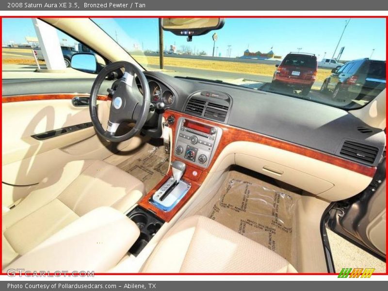 Bronzed Pewter / Tan 2008 Saturn Aura XE 3.5