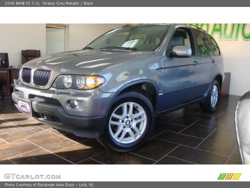 Stratus Grey Metallic / Black 2006 BMW X5 3.0i