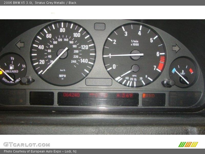 Stratus Grey Metallic / Black 2006 BMW X5 3.0i