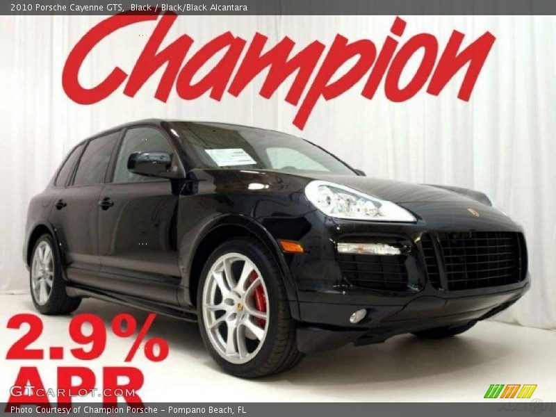 Black / Black/Black Alcantara 2010 Porsche Cayenne GTS