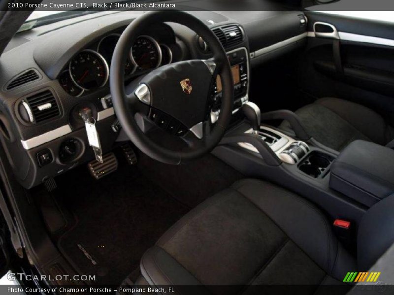Black / Black/Black Alcantara 2010 Porsche Cayenne GTS