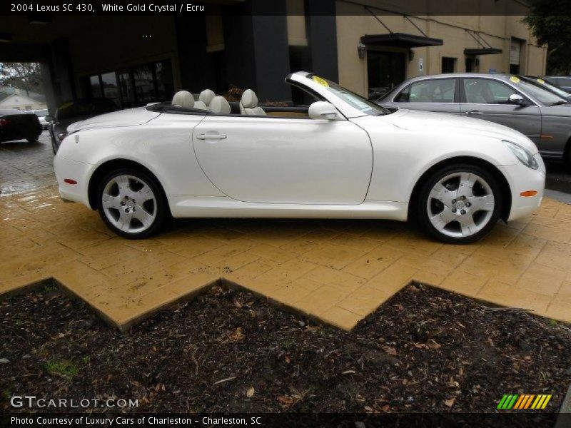 White Gold Crystal / Ecru 2004 Lexus SC 430