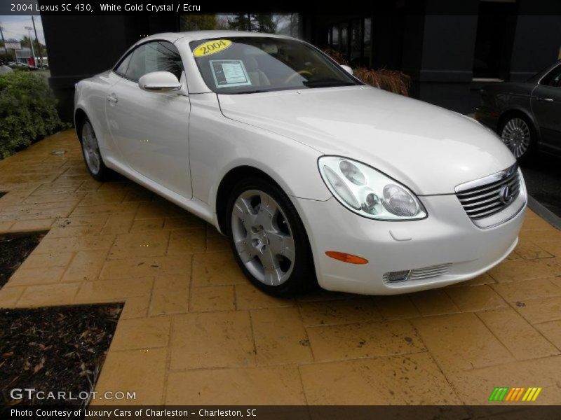White Gold Crystal / Ecru 2004 Lexus SC 430