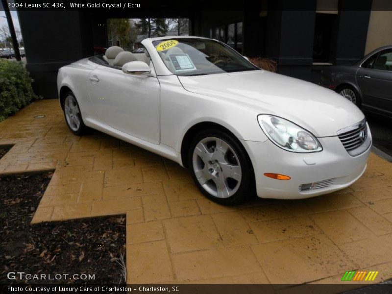 White Gold Crystal / Ecru 2004 Lexus SC 430