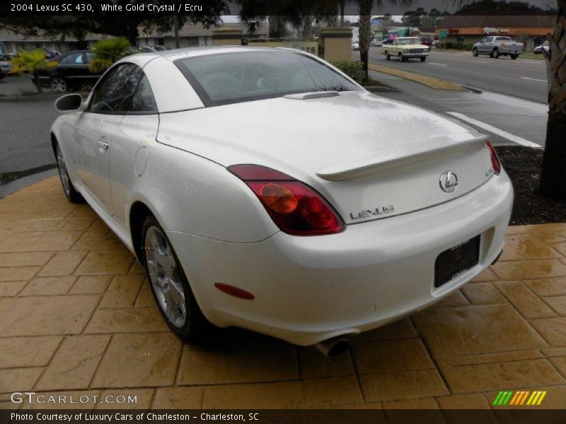 White Gold Crystal / Ecru 2004 Lexus SC 430