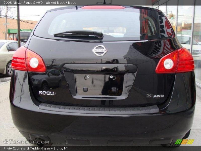 Wicked Black / Black 2008 Nissan Rogue S AWD