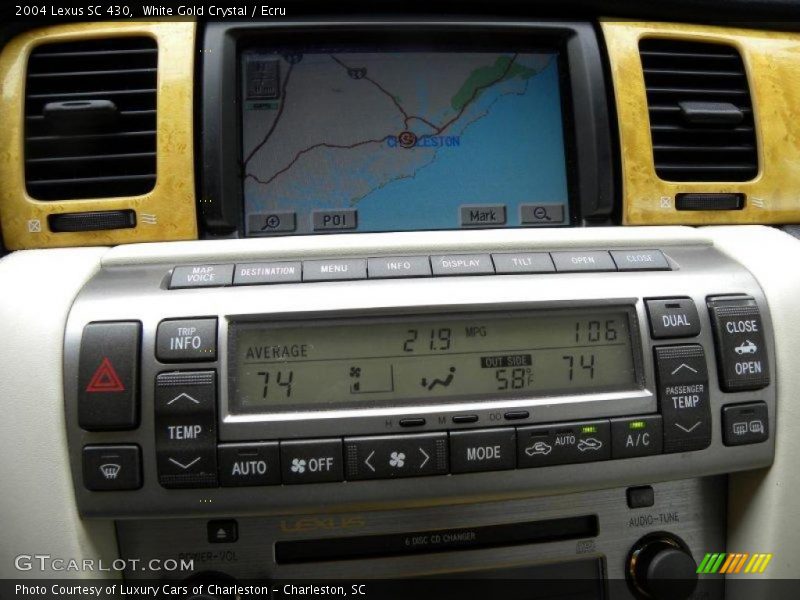White Gold Crystal / Ecru 2004 Lexus SC 430