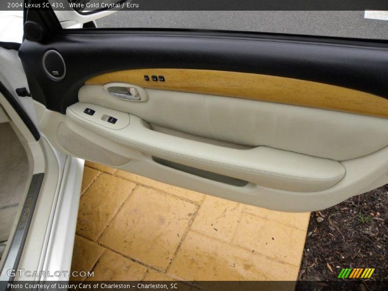 White Gold Crystal / Ecru 2004 Lexus SC 430