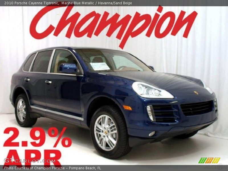 Marine Blue Metallic / Havanna/Sand Beige 2010 Porsche Cayenne Tiptronic