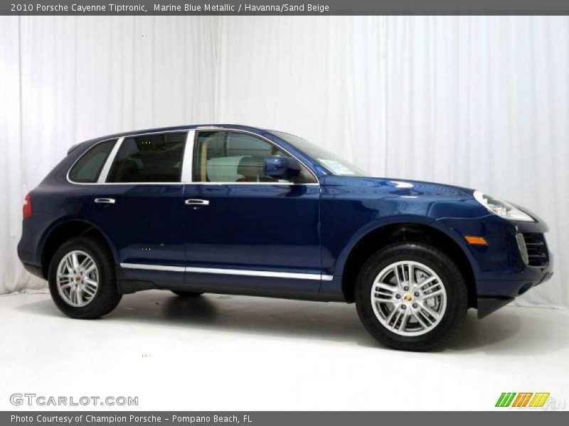 Marine Blue Metallic / Havanna/Sand Beige 2010 Porsche Cayenne Tiptronic