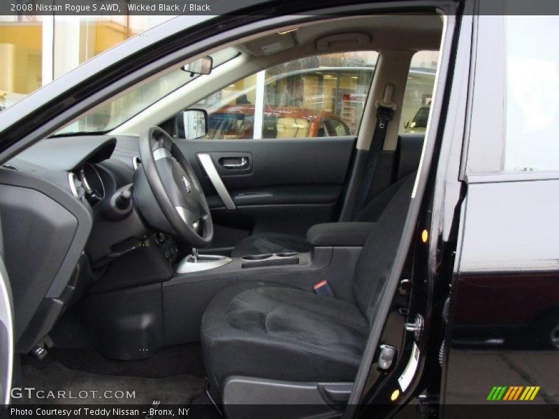 Wicked Black / Black 2008 Nissan Rogue S AWD