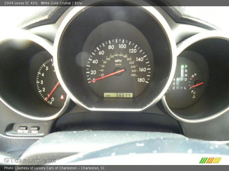 White Gold Crystal / Ecru 2004 Lexus SC 430